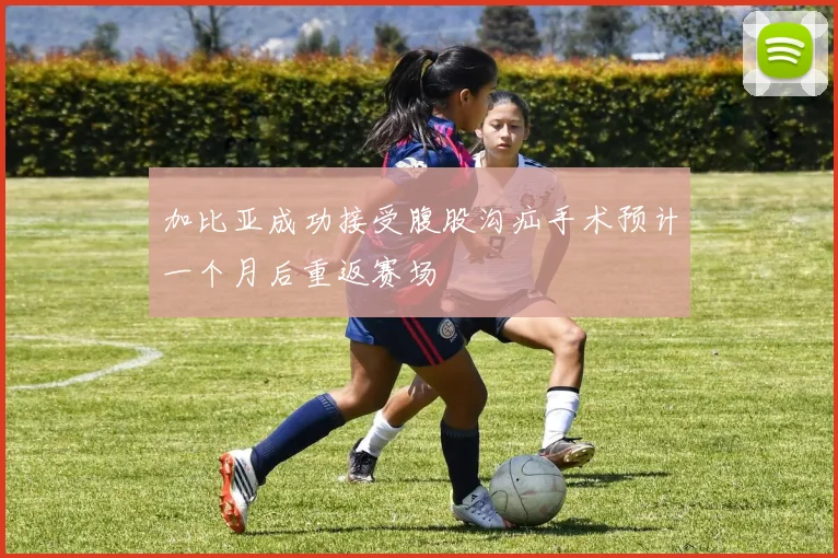 加比亚成功接受腹股沟疝手术预计一个月后重返赛场